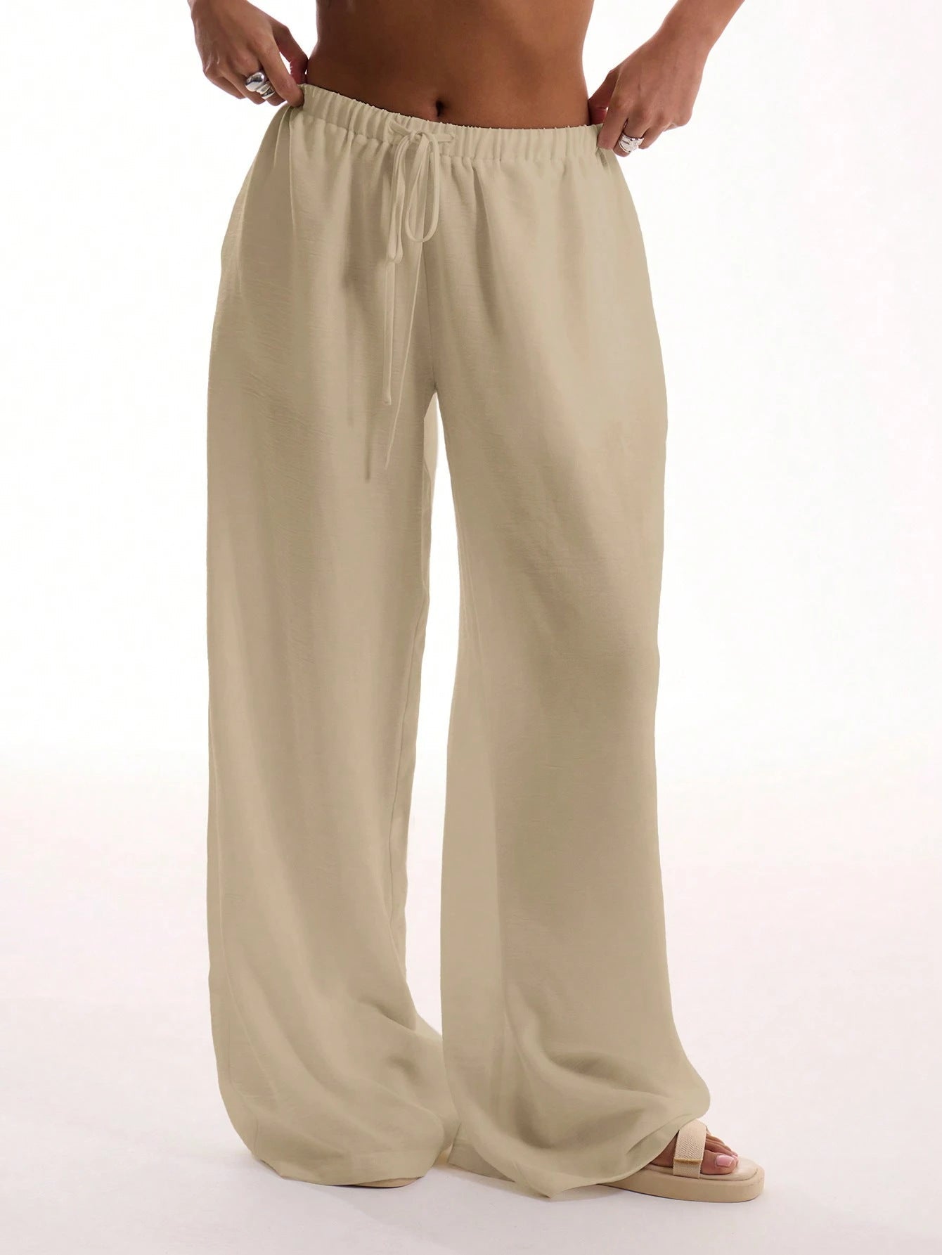 Elske | Dames Broek – Wijde Pijpen – Ademend Materiaal – Elastische Taille – Relaxte Pasvorm