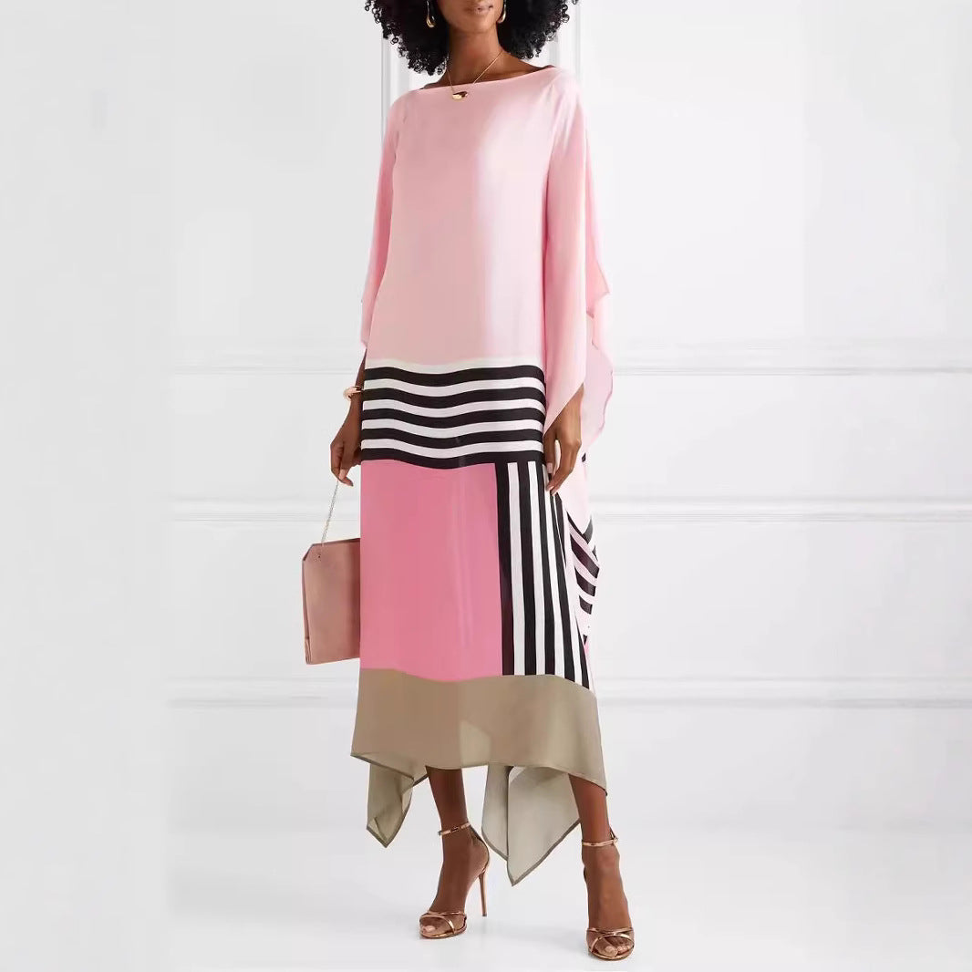 Dieuwertje | Dames Maxi Jurk – One Shoulder – Losse Pasvorm & Asymmetrische Zoom