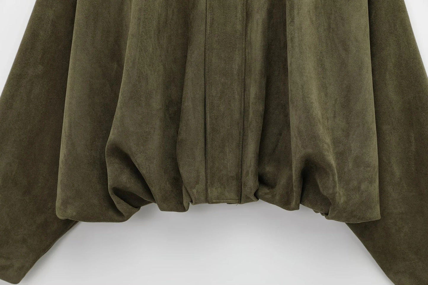 Suede Jacket | Oversized damesjas van suède met vintage look en gestructureerde schouders
