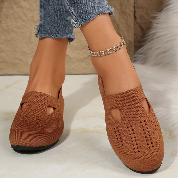 Wendeline | Dames Overschoenen – Orthopedisch, Slip-On Design met Ronde Neus en Ademend Breisel