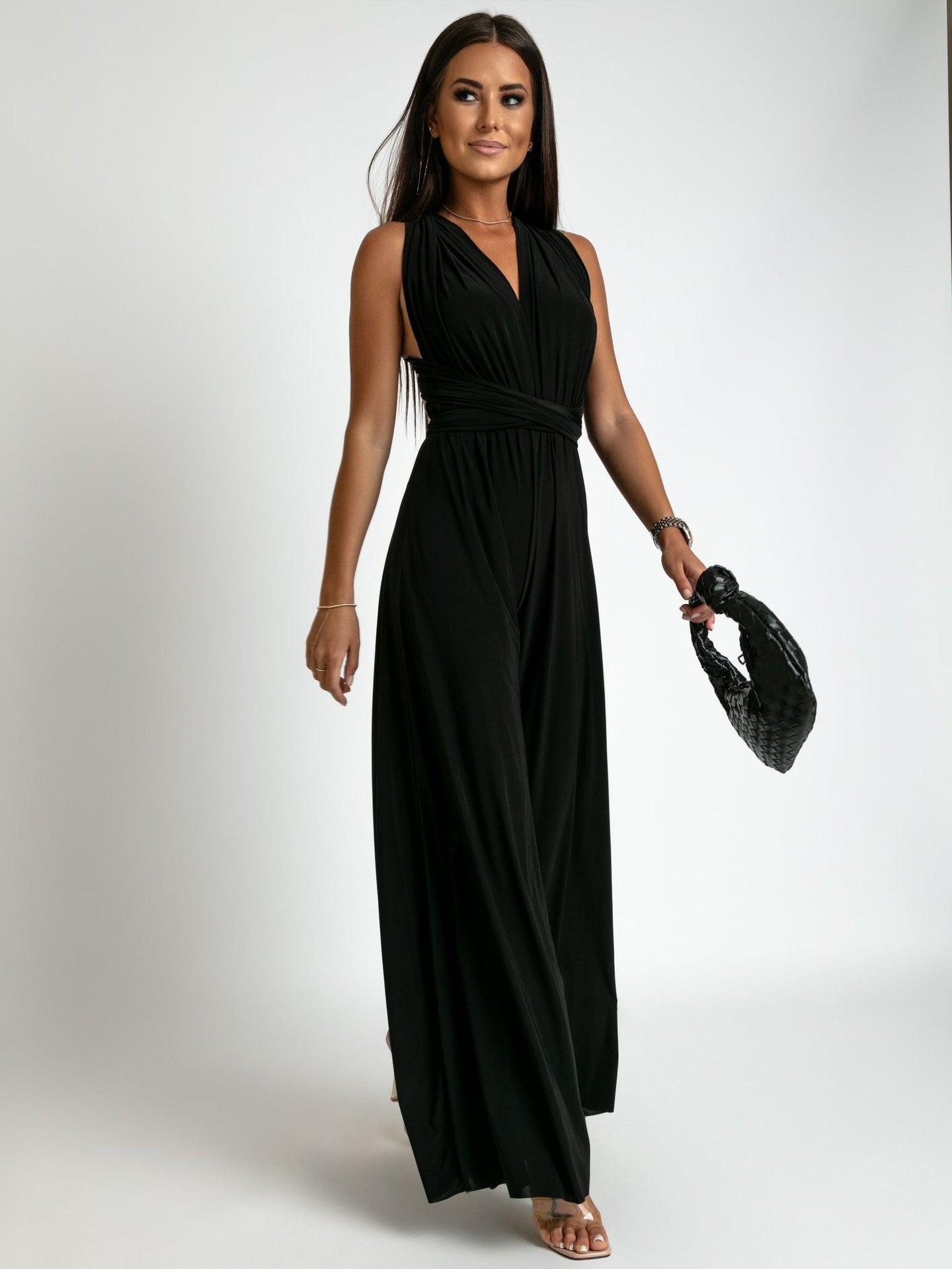 Veerle | Dames Jumpsuit – Getailleerde Taille, Wijde Pijpen, Mouwloos en Ademend Comfort