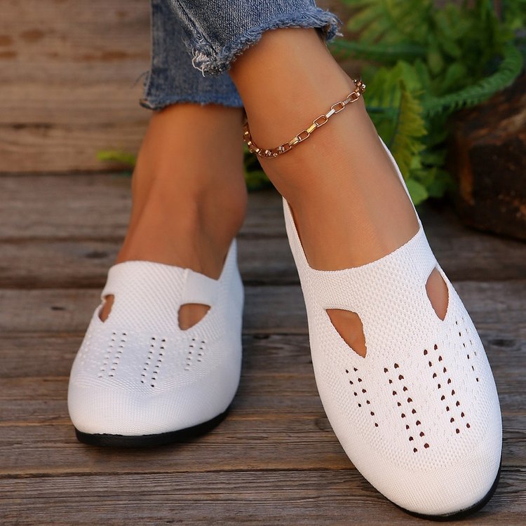 Wendeline | Dames Overschoenen – Orthopedisch, Slip-On Design met Ronde Neus en Ademend Breisel
