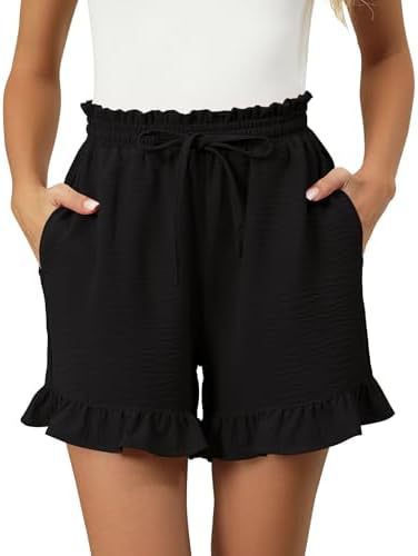 Chantal | Dames Shorts met Ruffle Zoom – Relaxed Fit, Elastische Taille & Ademend Comfort voor Zomer
