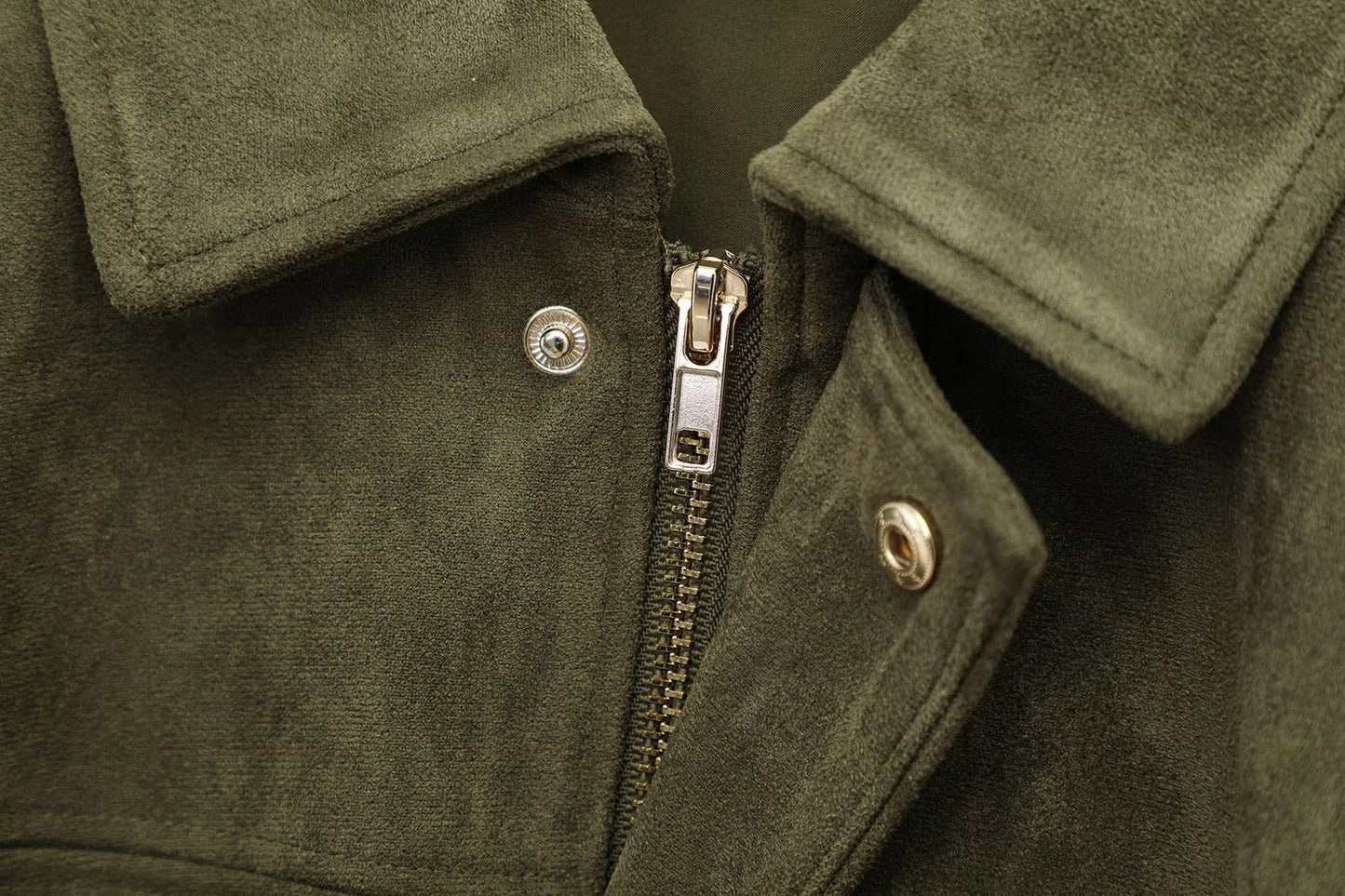 Suede Jacket | Oversized damesjas van suède met vintage look en gestructureerde schouders