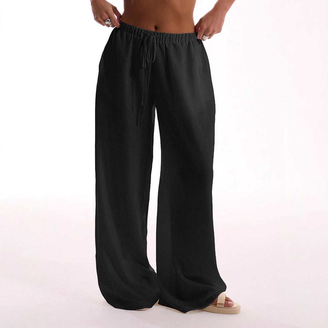 Elske | Dames Broek – Wijde Pijpen – Ademend Materiaal – Elastische Taille – Relaxte Pasvorm