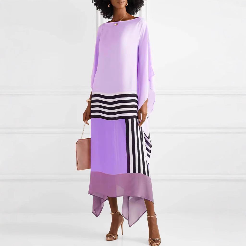 Dieuwertje | Dames Maxi Jurk – One Shoulder – Losse Pasvorm & Asymmetrische Zoom