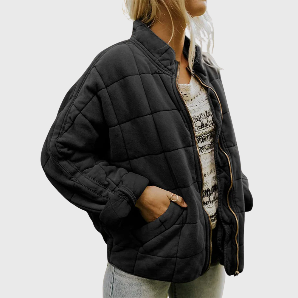 Eveline Jas | Dames Oversized Tussenjas met Gewatteerde Voering en Matte Tint