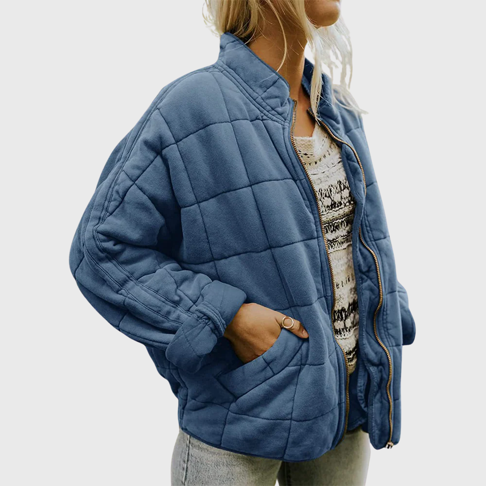 Eveline Jas | Dames Oversized Tussenjas met Gewatteerde Voering en Matte Tint