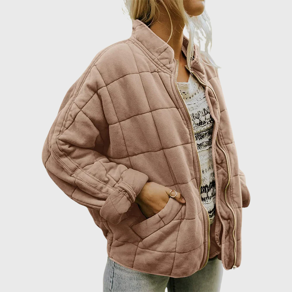 Eveline Jas | Dames Oversized Tussenjas met Gewatteerde Voering en Matte Tint
