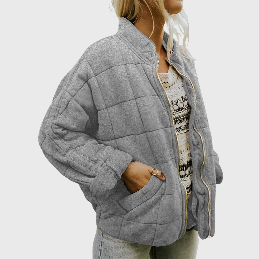 Eveline Jas | Dames Oversized Tussenjas met Gewatteerde Voering en Matte Tint