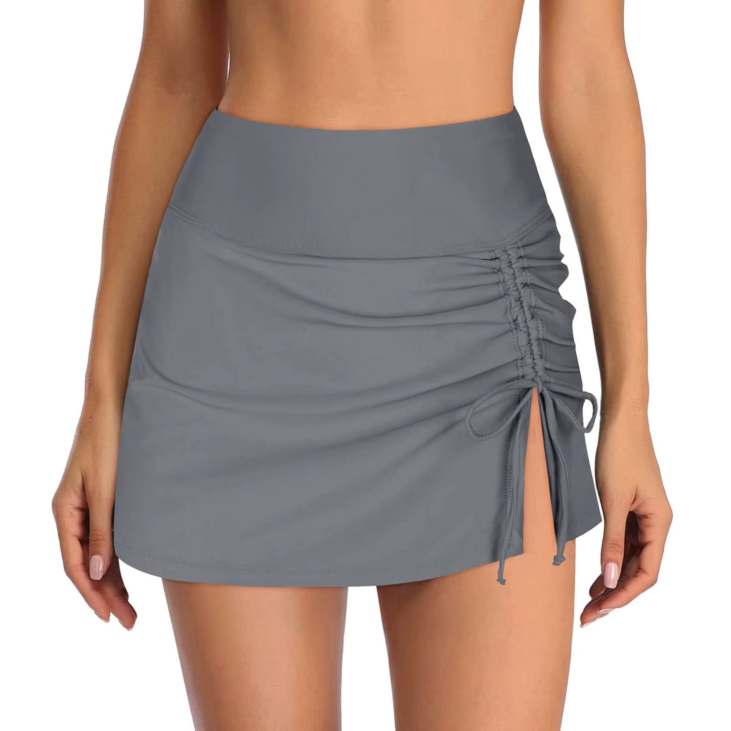 Pauline | Dames Minirok – Ruches – Zijsplit – Nauwsluitend