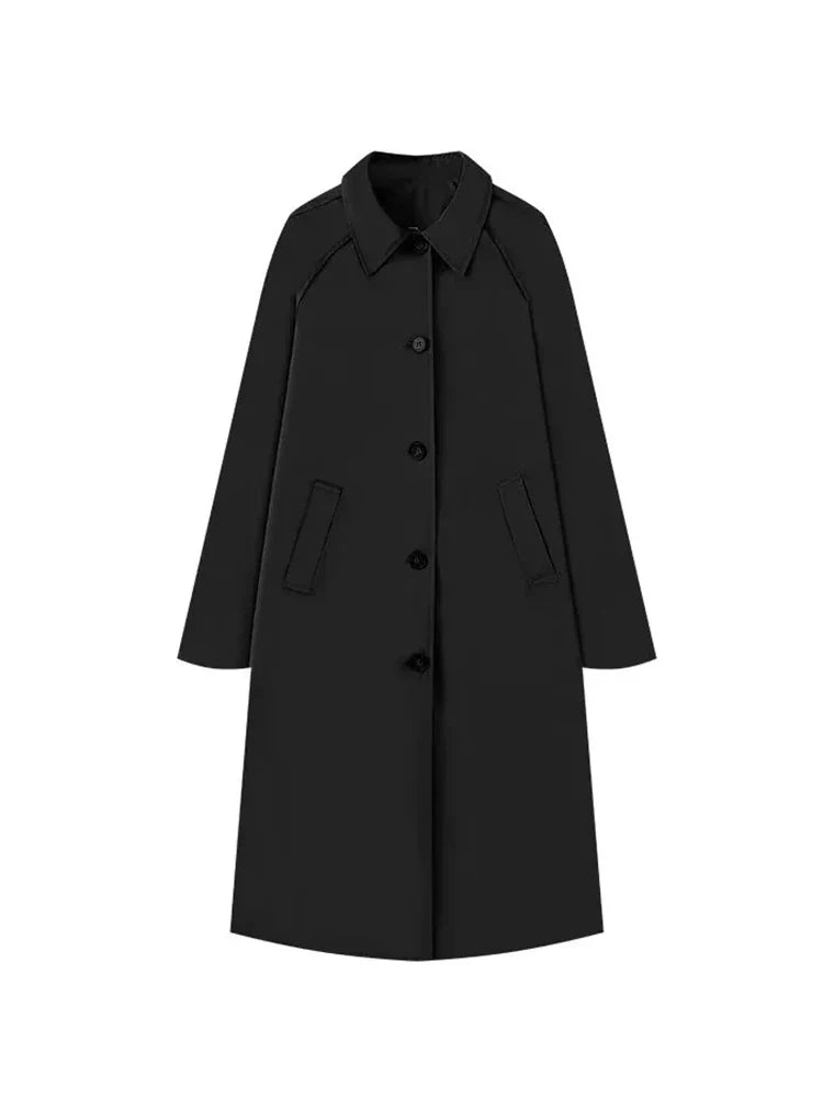 Rose Trenchcoat Dames | Tijdloze Voorjaarsjas met Subtiele Ruitjesvoering