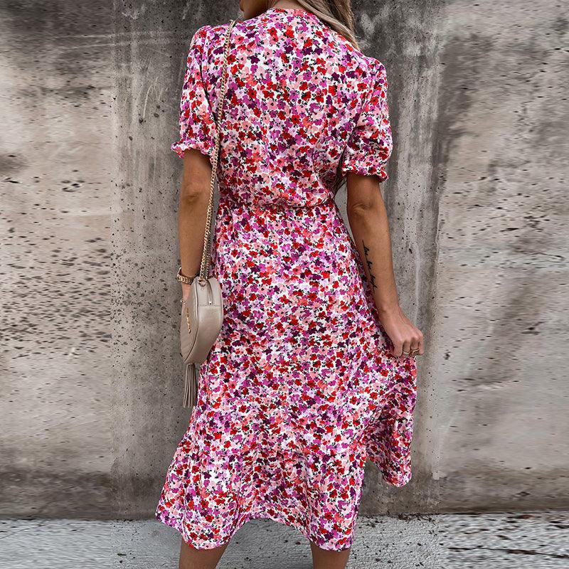 Lydie | Zomerjurk voor Dames – Tijdloos Ontwerp met Elegante Mouwen