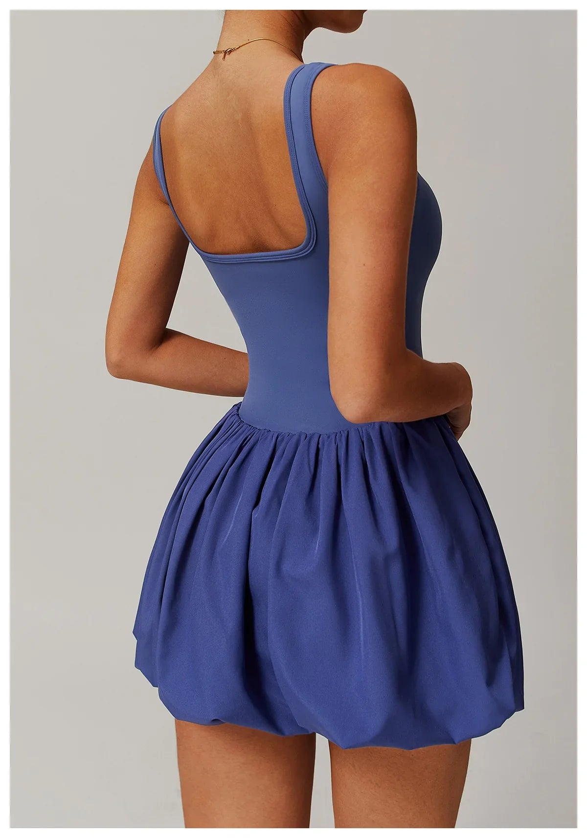 Elena Playsuit Dames | Sportieve Jumpsuit met Rok en Ingebouwde Shorts