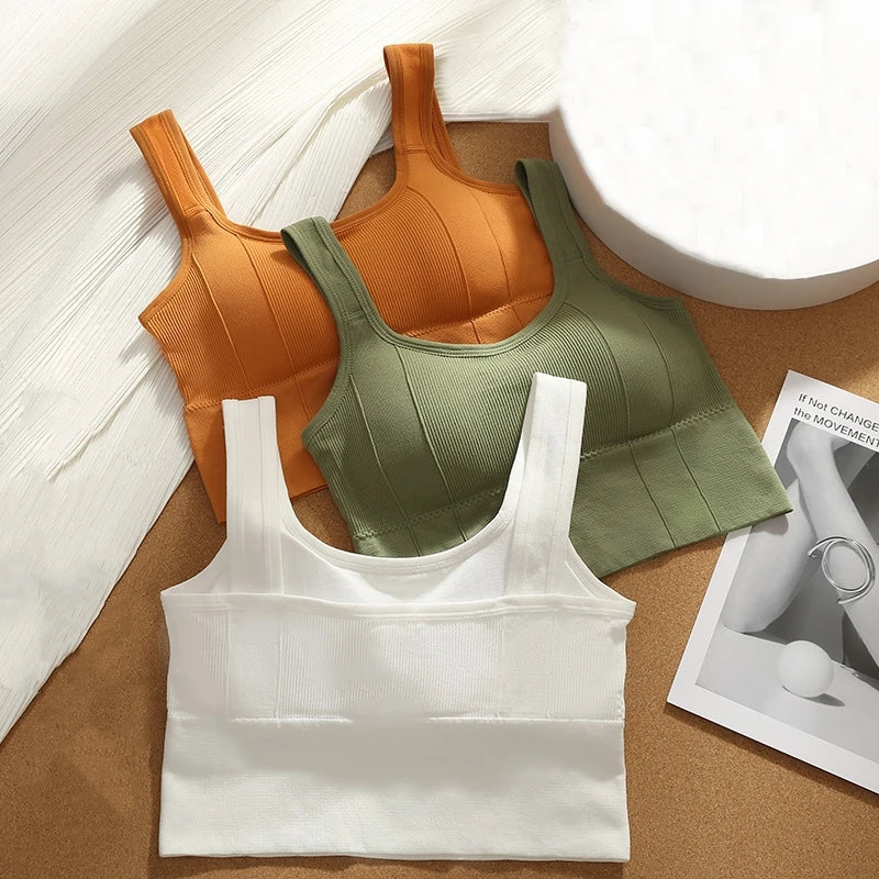 Dames sporttop set met ribstructuur en comfortabele pasvorm