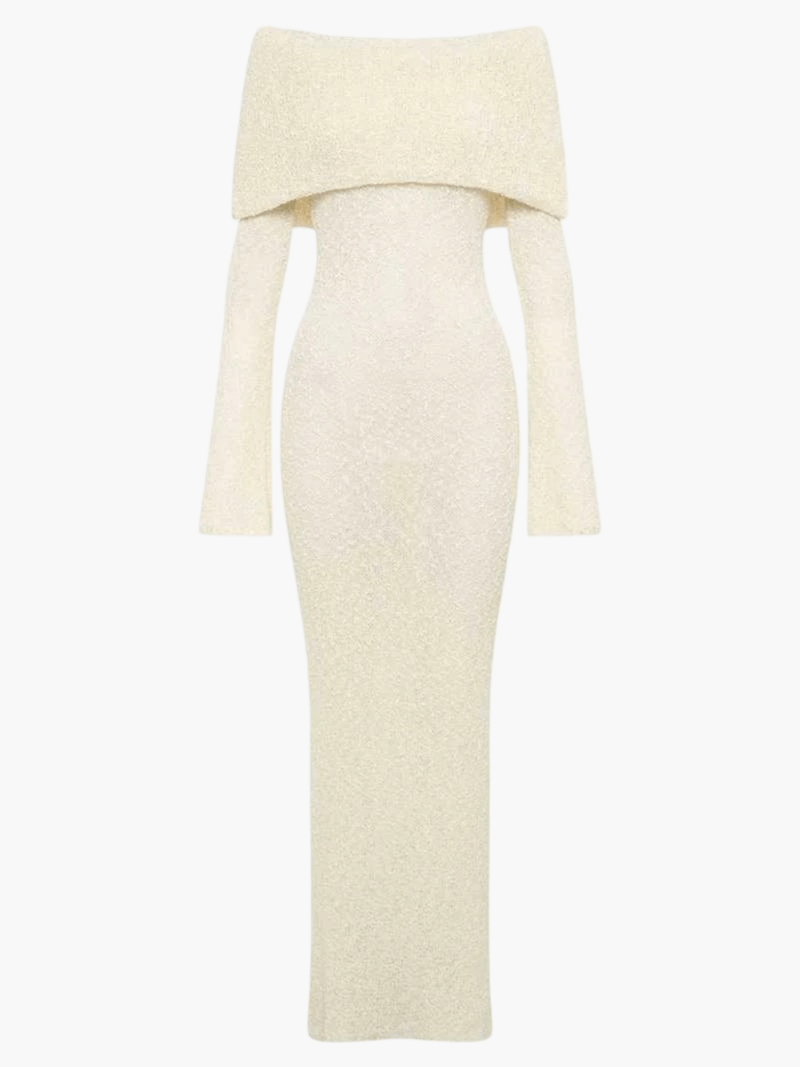 MARISOL | Off Shoulder Maxi-Jurk