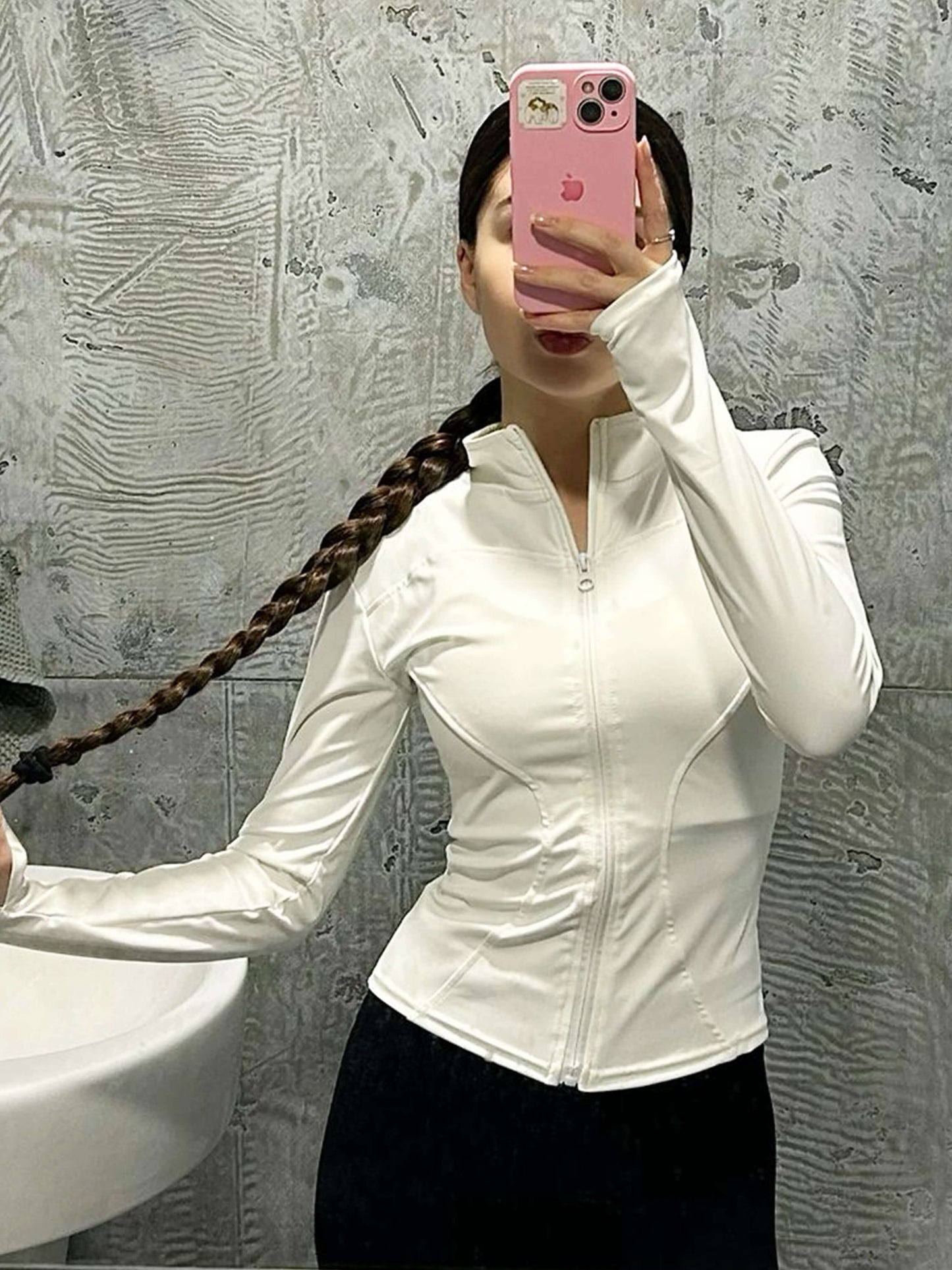 LOIS Fitness Jacket | Dames Sportjas met Sneldrogende Stof en Staande Kraag