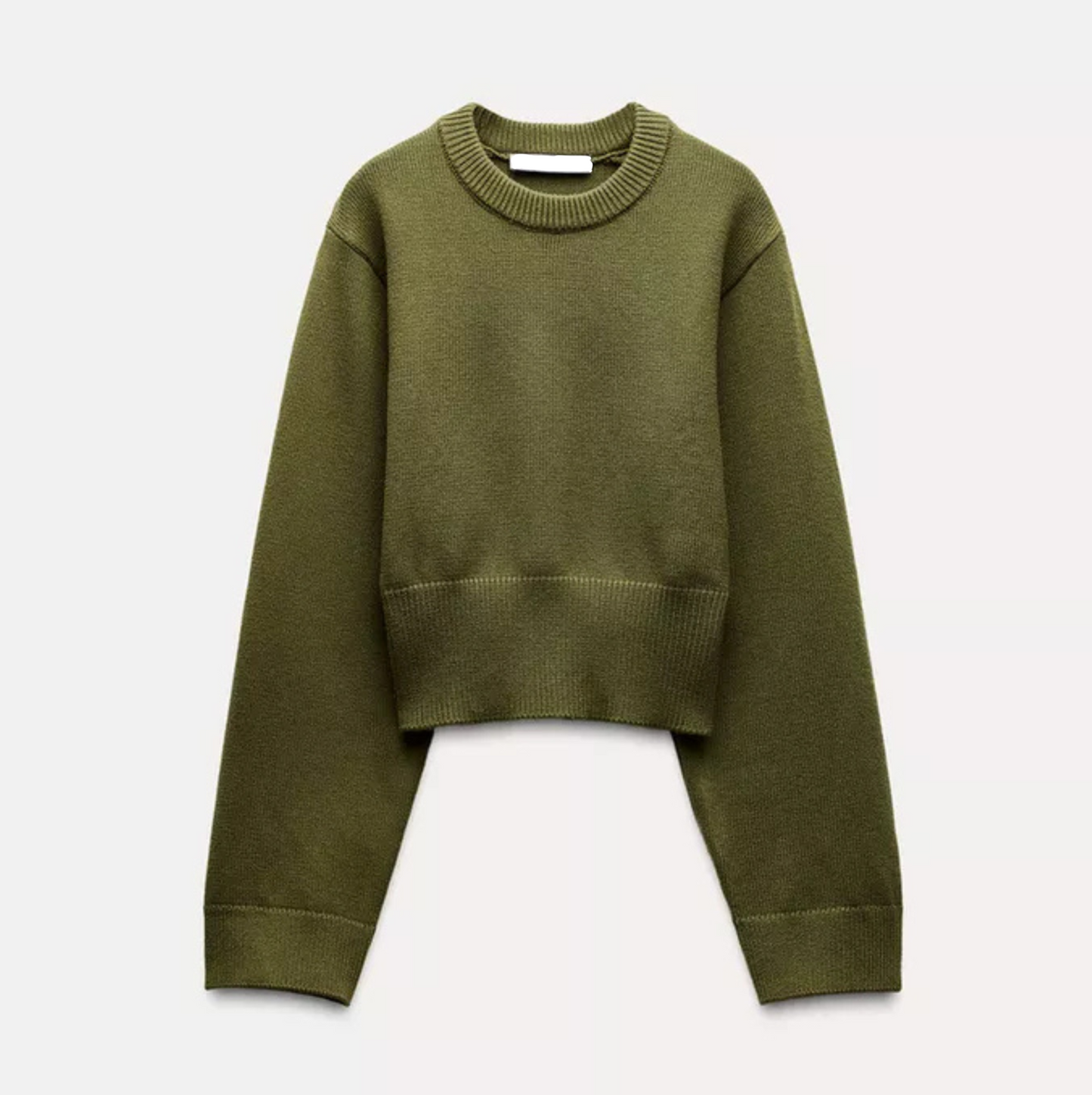 Nora Sweater | Dames trui in groen met losvallende pasvorm