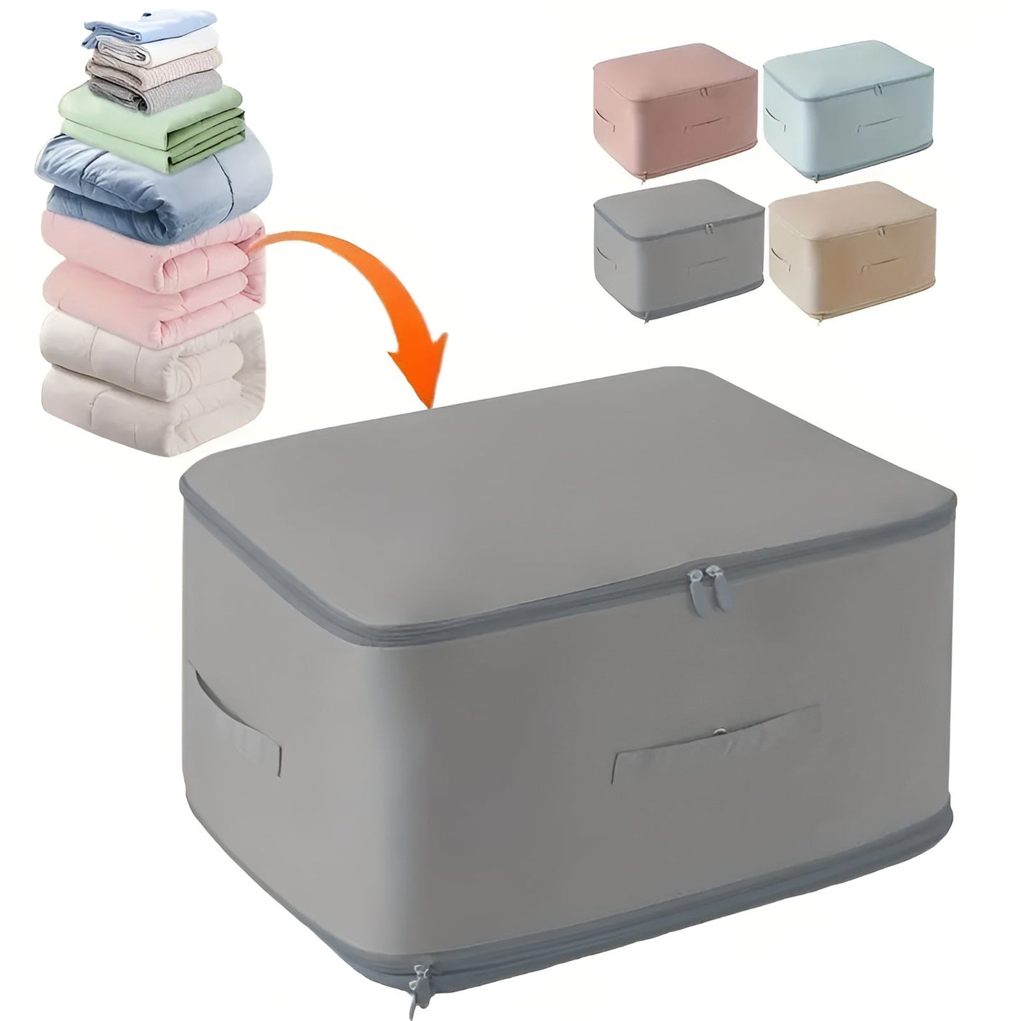 Compressie Opbergzak – Transparant, Ruimtebesparend voor Kleding en Beddengoed in Kast of Onderbed