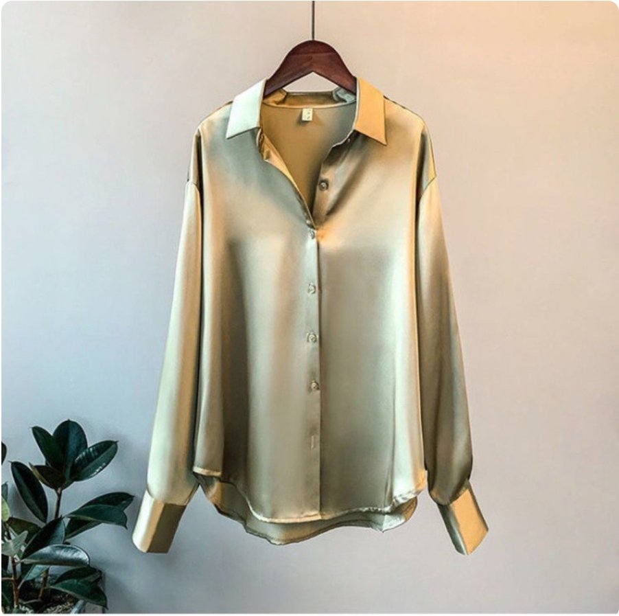 Leontien | Satin Blouse voor Dames – Luxe, Comfort en Stijl