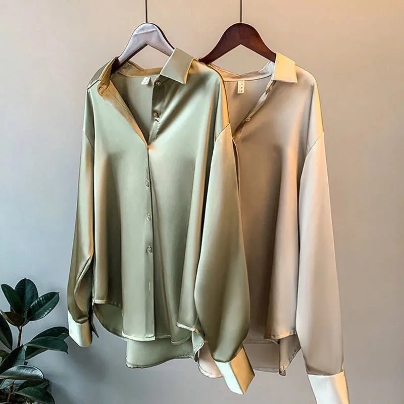 Leontien | Satin Blouse voor Dames – Luxe, Comfort en Stijl
