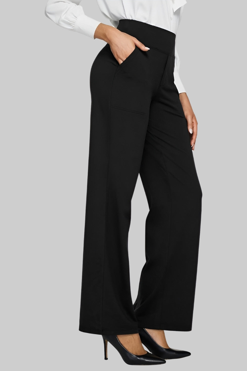 Rosalie Stretchbroek | Dames Broek met Hoge Taille en Zachte Ademende Stretchstof