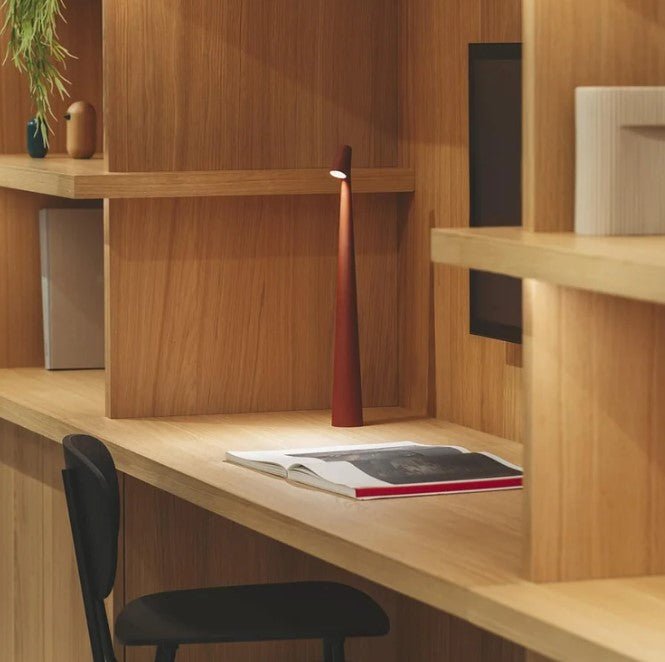 Draadloze Tafellamp – Aluminium, Minimalistisch Design met Touch-Functie voor Woonkamer of Eetkamer Verlichting