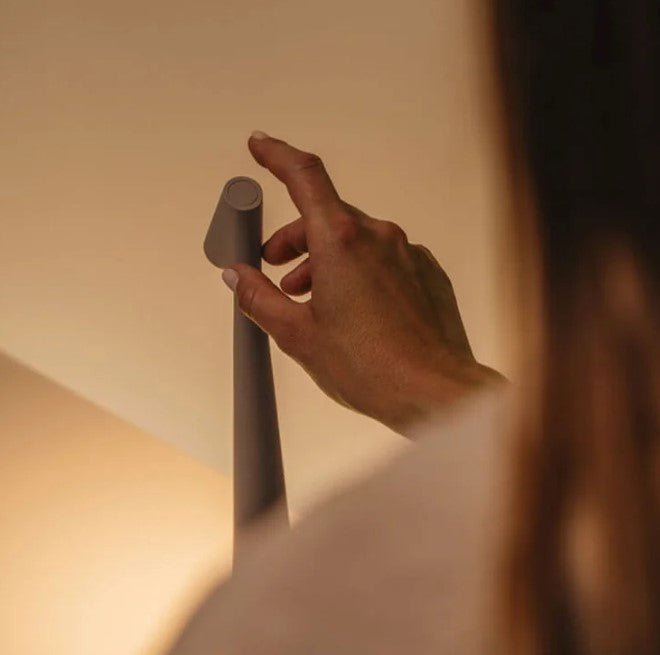 Draadloze Tafellamp – Aluminium, Minimalistisch Design met Touch-Functie voor Woonkamer of Eetkamer Verlichting