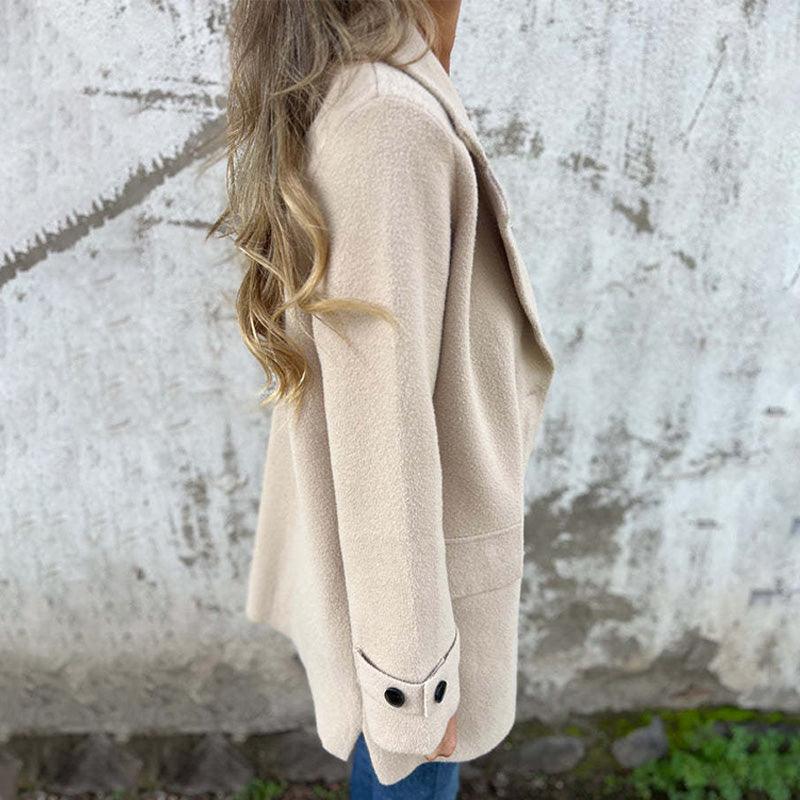 Thera | Dames Reversjas – Getailleerde Enkelrijige Jas met Klassieke Kraag voor Herfst/Winter