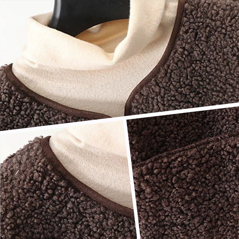 Mouwloos Vest Dames | Button-Down Warm Vest met Zakken en Zachte Stof