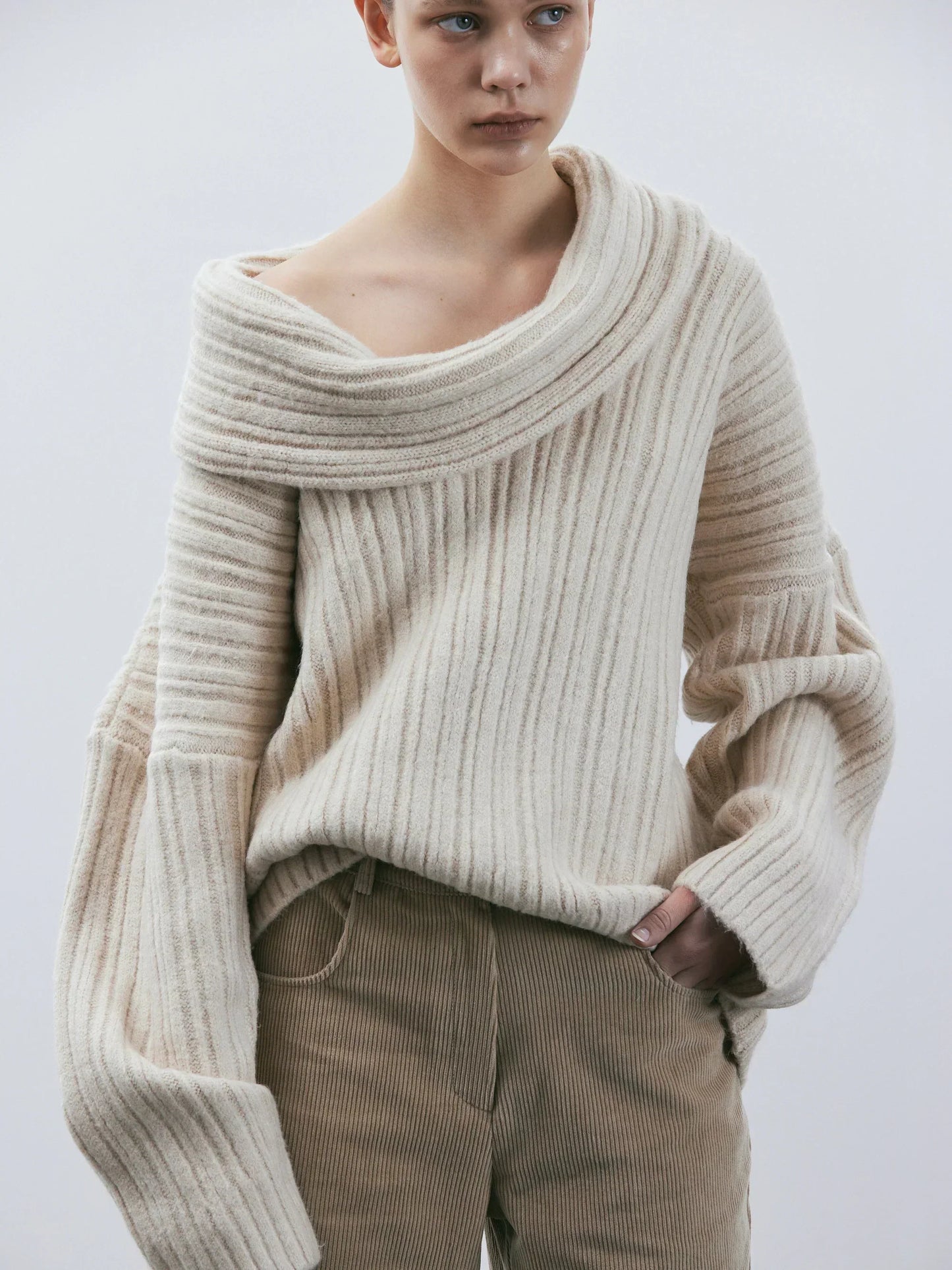 Oversized Wollen Trui | Dames Gebreide Trui met Ademend Warmtecomfort