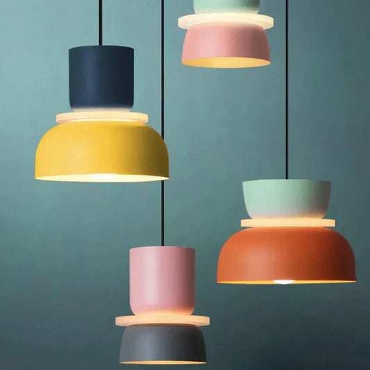 Scandinavische Hanglamp – Meerkleurig, Modern Design voor Woonkamer of Eetruimte
