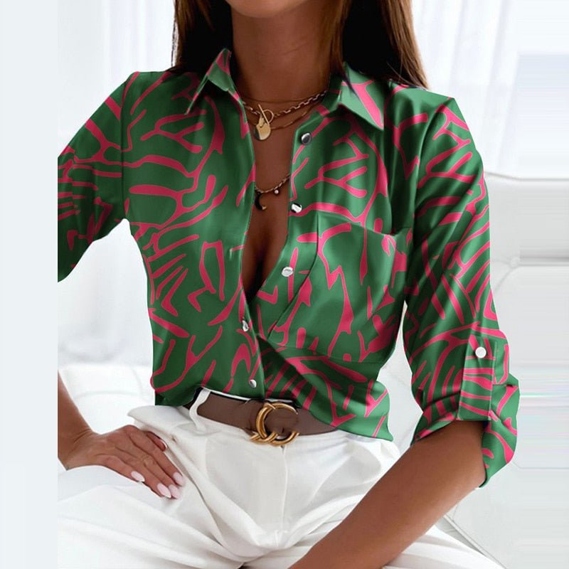Omslagkraag Blouse | Damesblouse met Tijdloos en Verfijnd Ontwerp