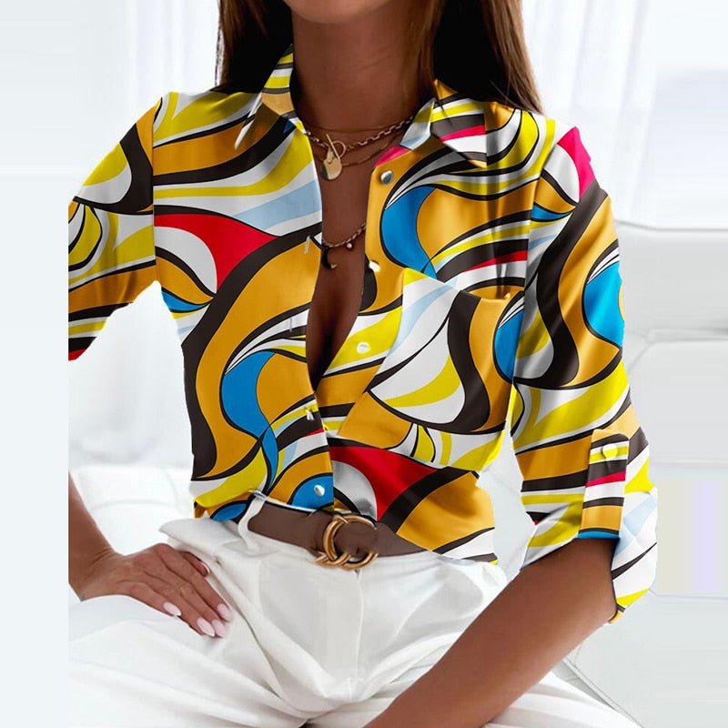 Omslagkraag Blouse | Damesblouse met Tijdloos en Verfijnd Ontwerp