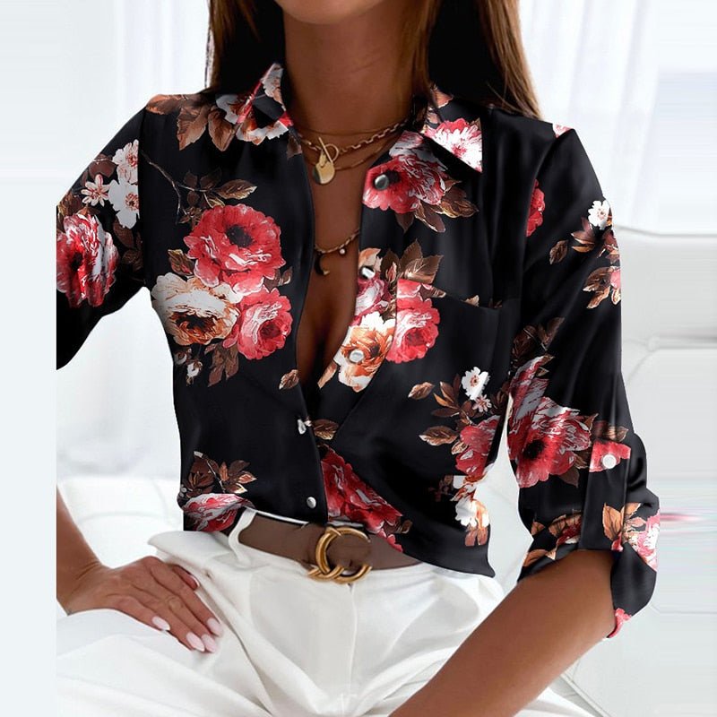 Omslagkraag Blouse | Damesblouse met Tijdloos en Verfijnd Ontwerp