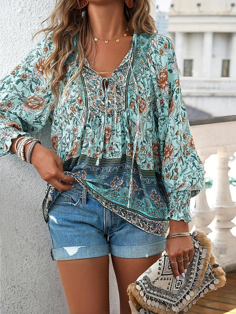 Zyra - Zomerse Bloemenblouse
