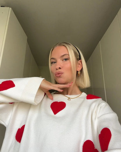 Hanna | Comfy Love Trui voor Dames – Licht Oversized Pasvorm met Distressed Details