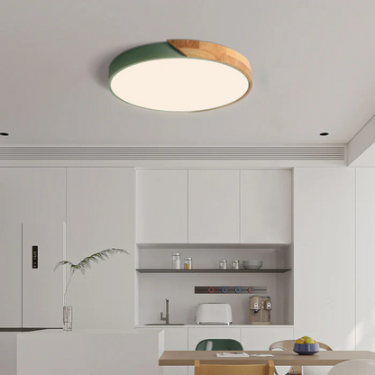 Scandinavische Houten Plafondlamp – Natuurlijk Hout, Modern Design voor Slaapkamer of Woonkamer Verlichting