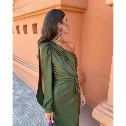 Rona | Elegante Maxi-Jurk voor Dames – Flatterende Pasvorm en Subtiele Split