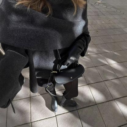 ELIF Cape Coat | Trendy Dames Cape met Asymmetrisch Design en Zachte Stof