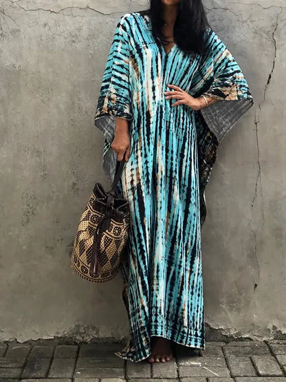 Raine | Kaftan Maxi Jurk voor Dames – Zomerflair en Comfort