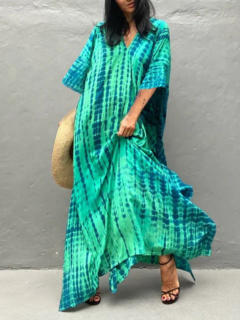 Raine | Kaftan Maxi Jurk voor Dames – Zomerflair en Comfort