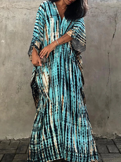 Raine | Kaftan Maxi Jurk voor Dames – Zomerflair en Comfort