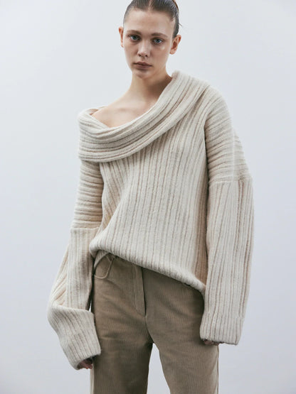 Oversized Wollen Trui | Dames Gebreide Trui met Ademend Warmtecomfort