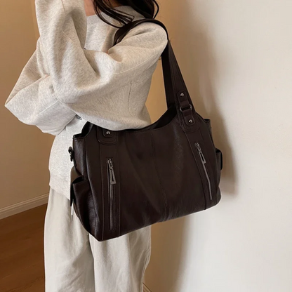 Dakota Shoulderbag | Vegan Leren Schoudertas met Luxe Design en Praktische Indeling