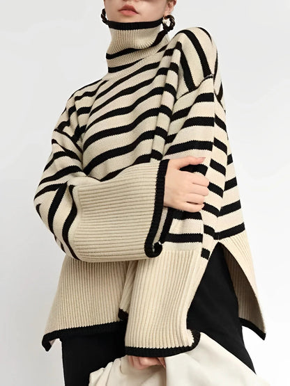 Dames Oversized Coltrui – Katoen, Losvallend, Casual voor Herfst en Winter