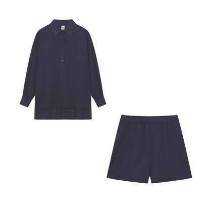 Leone - Dames set met losvallende blouse en luchtige short