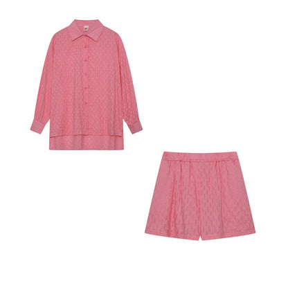 Leone - Dames set met losvallende blouse en luchtige short