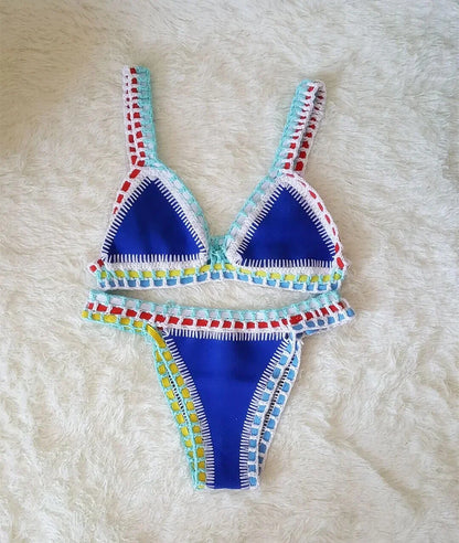 Arabelle | Gehaakte Bikinitop Dames – Driehoek Cups en Lage Taille voor Zomerse Boho Stijl