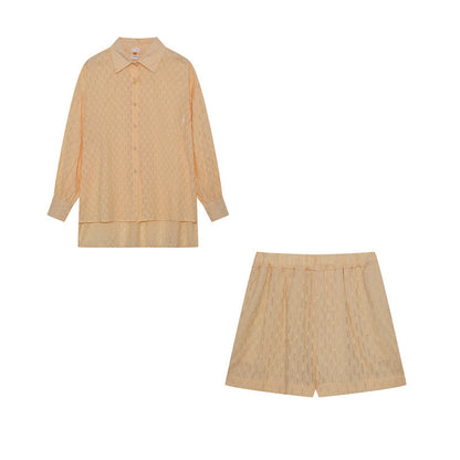 Leone - Dames set met losvallende blouse en luchtige short